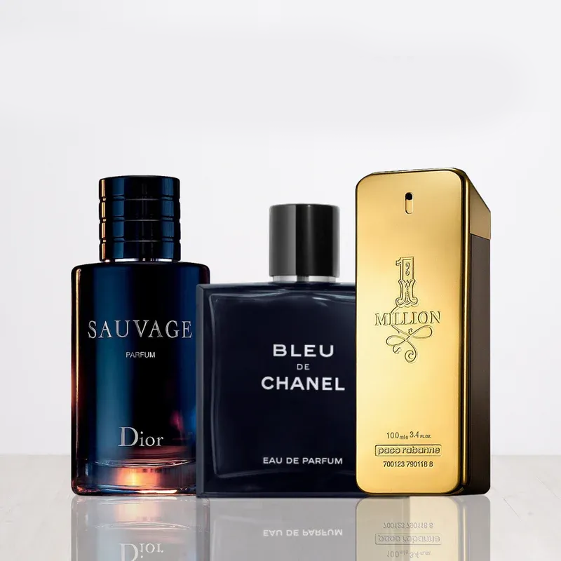 Set di 3 profumi | Sauvage Dior + One Million + Bleu de Chanel 100 ml